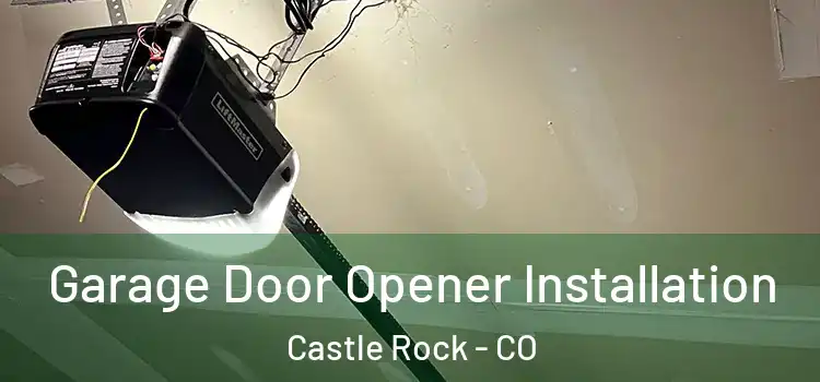  Garage Door Opener Installation Castle Rock - CO